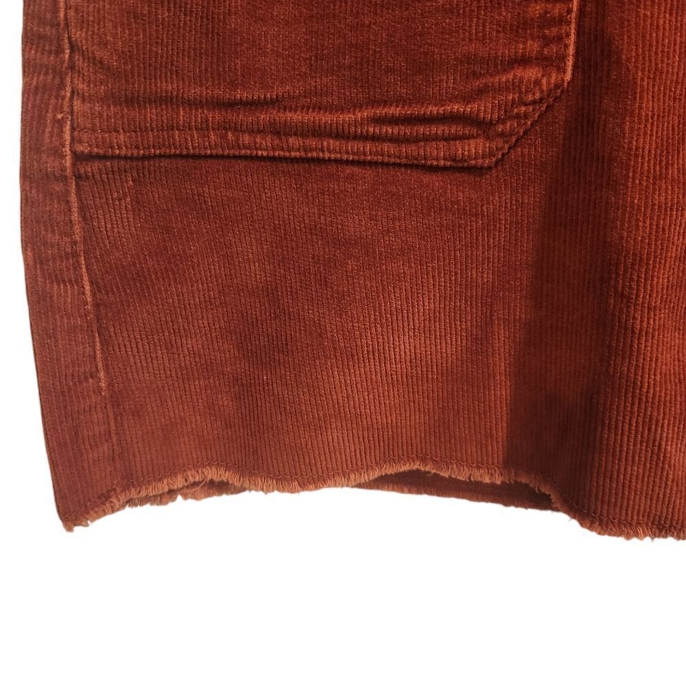 No Boundaries Large Corduroy Skirt High Rise Orange Junior's - Picture 5 of 6